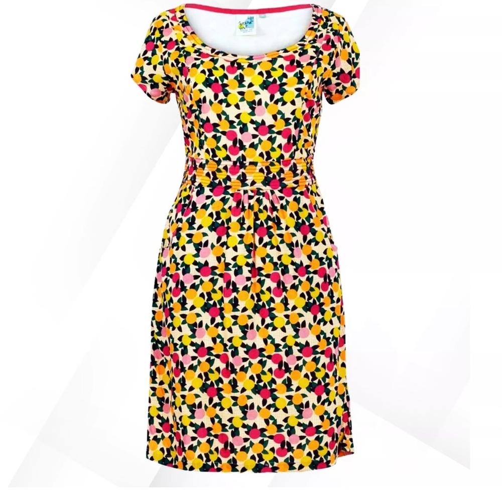Weird Fish Satso Fruit Print Spring Dress